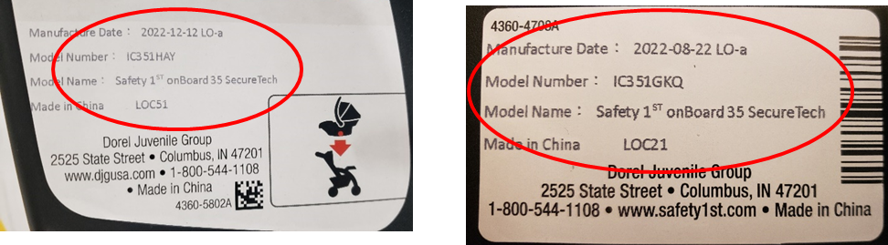 Dorel juvenile group car seat registration store