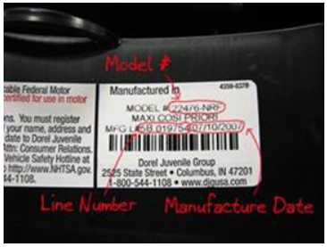 Where is the model number and date of manufacture located on my